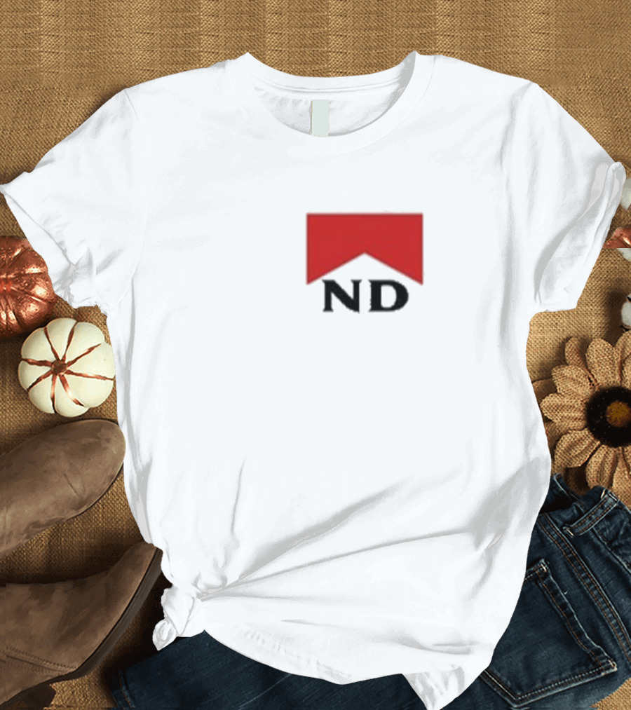 Nicotine Dolls ND Red Marlboro Style Badge T-Shirt