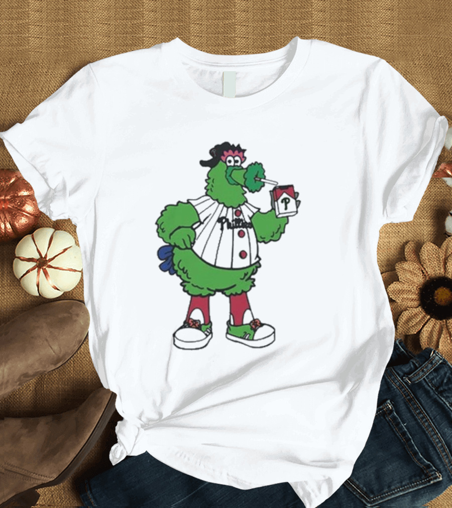 Philadelphia Phillies Mascot Smoking Pirate T-Shirt