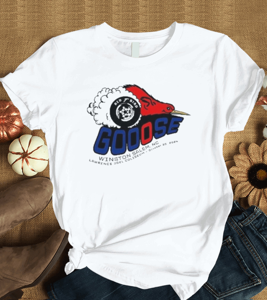 Goose Red Head Winston Salem NC Lawrence Joel Coliseum October 25 T-Shirt
