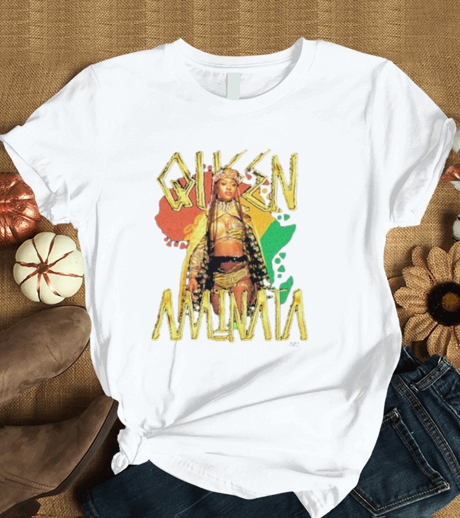 Queen Aminata Royalty Regal Style Fashion Afrocentric Vibes T-Shirt