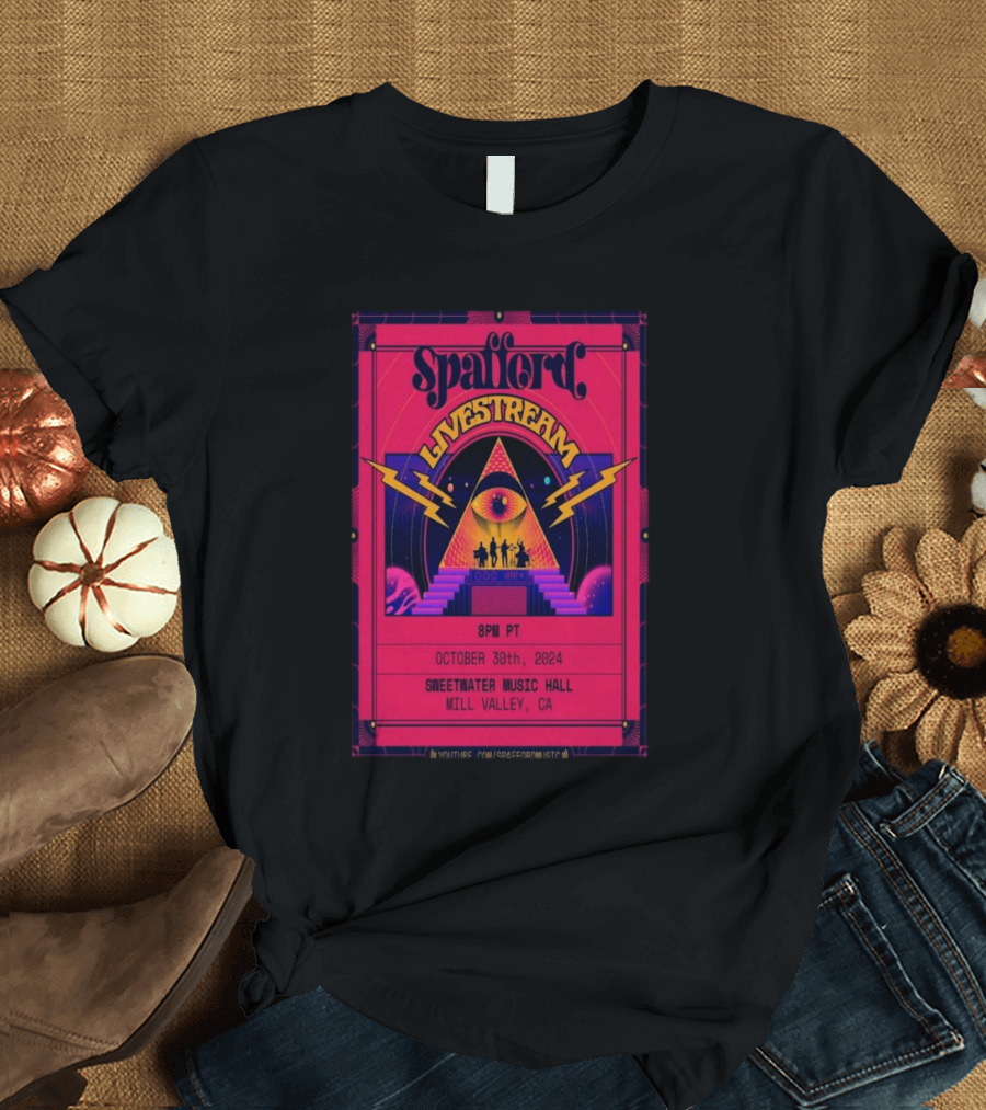 Spafford Livestream Sweetwater Music Hall Oct 30 2024 Mill Valley CA 8PM PT T-Shirt