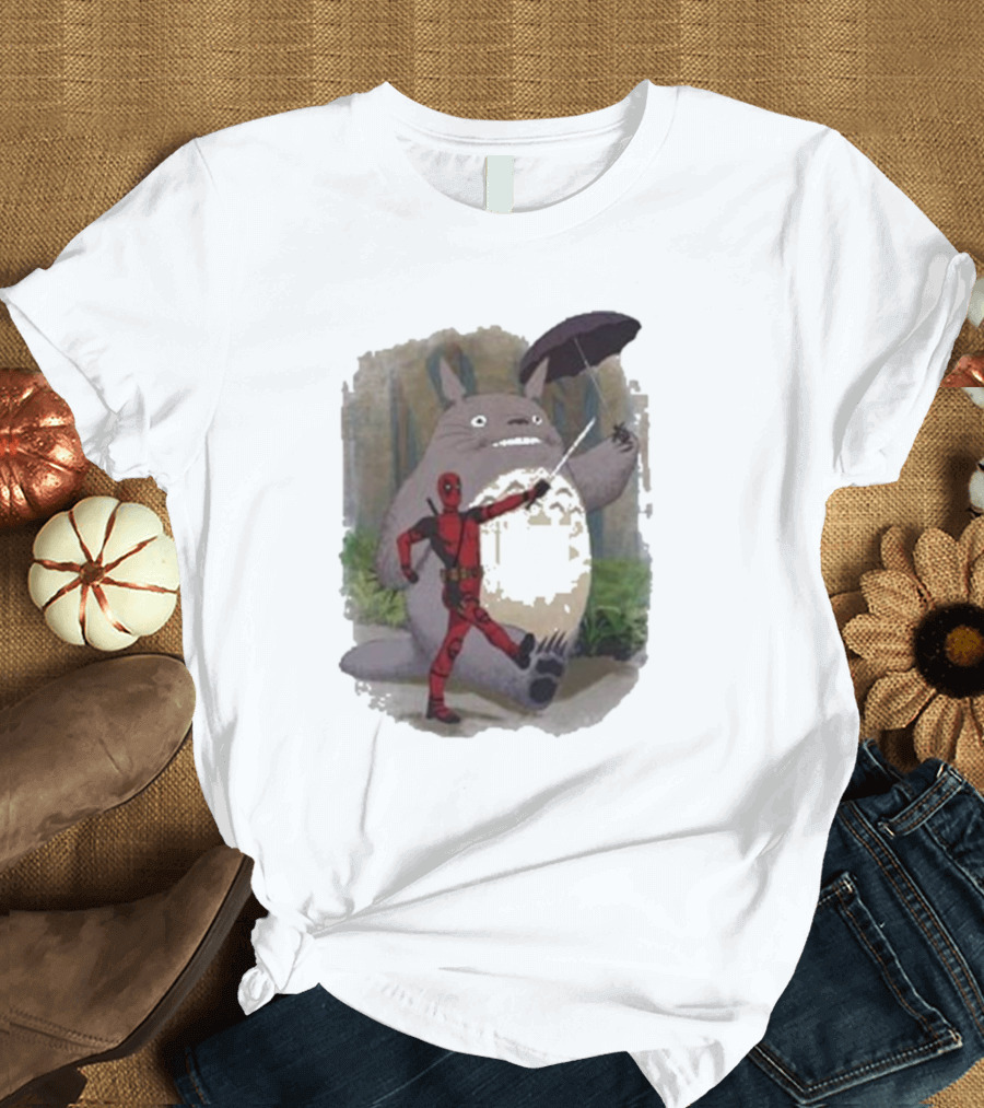 My Neighbor Totoro Deadpool Umbrella Adventure T-Shirt