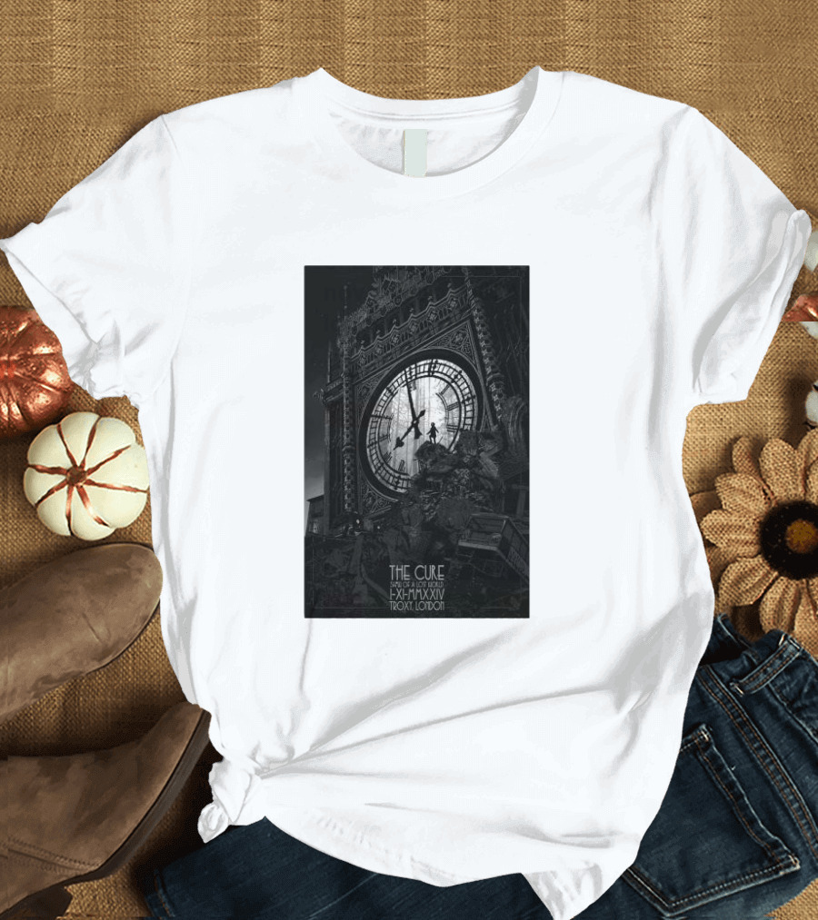 The Cure Show of a Lost World November 1 2024 Troxy London UK Tour Big Ben T-Shirt