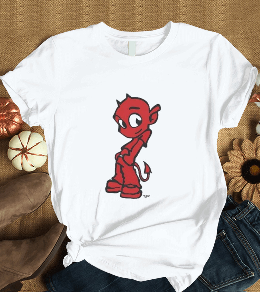 Toro Y Moi Tym Devil Red Cartoon Character T-Shirt
