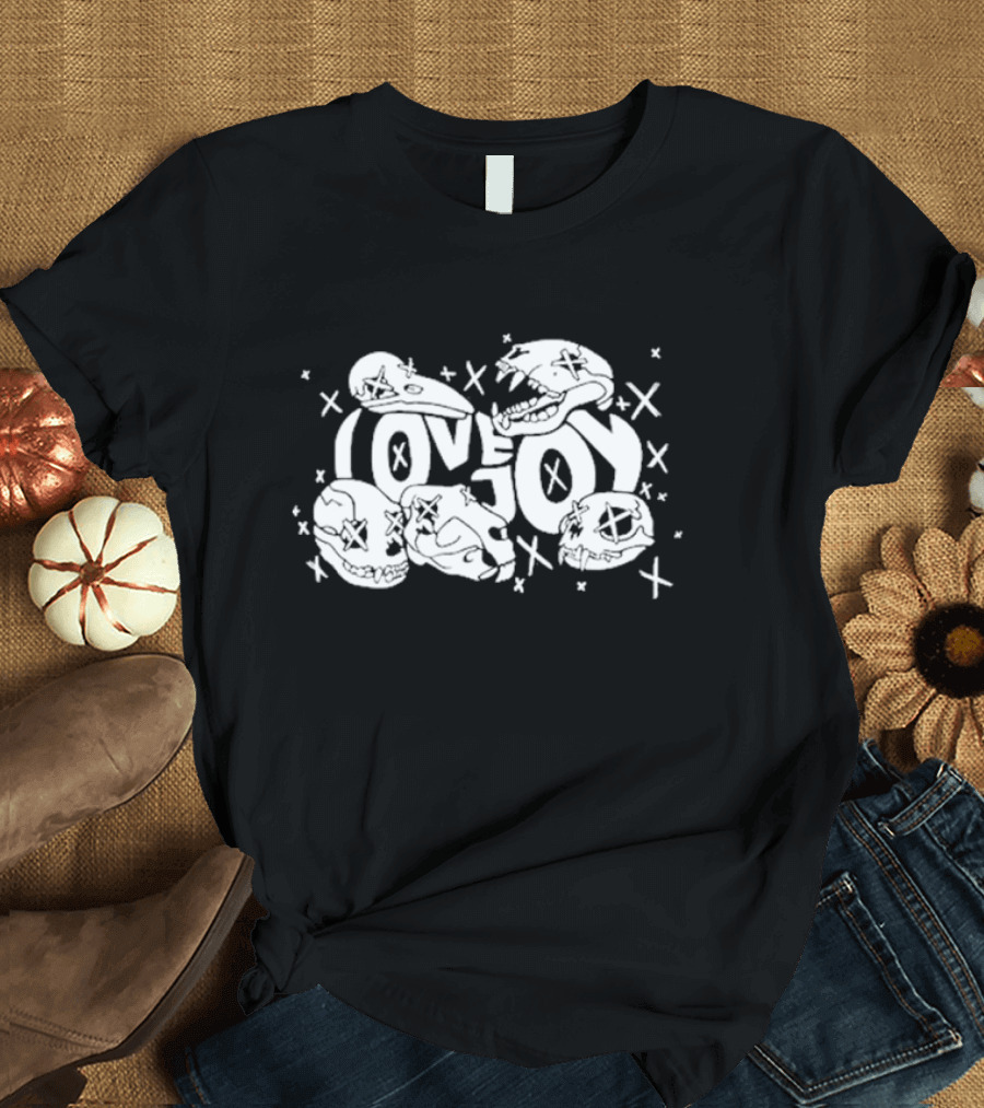Lovejoy X X Skull Art with Crossed Out Eyes T-Shirt