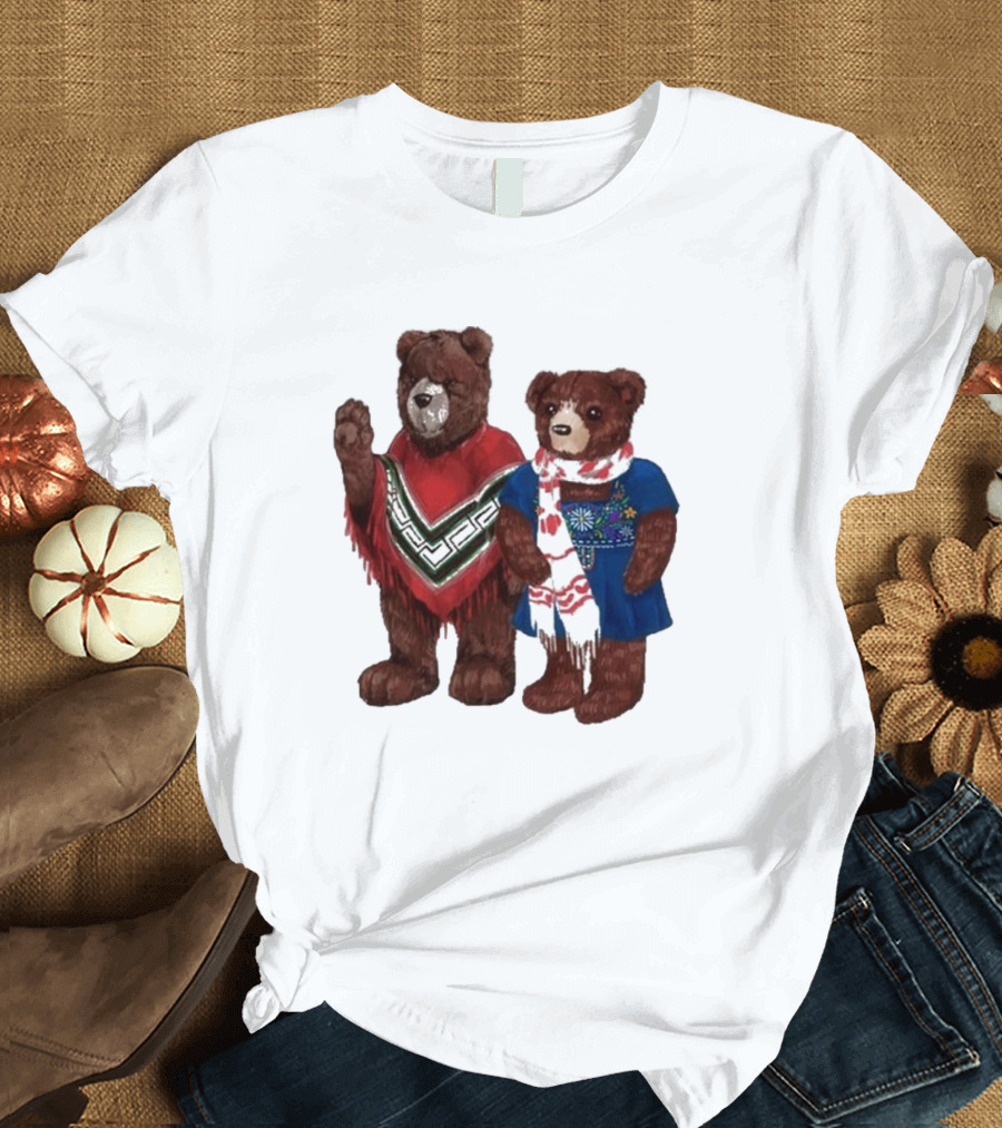 My Morning Jacket Pooch and Denise Bears Winter Poncho and Scarf T-Shirt
