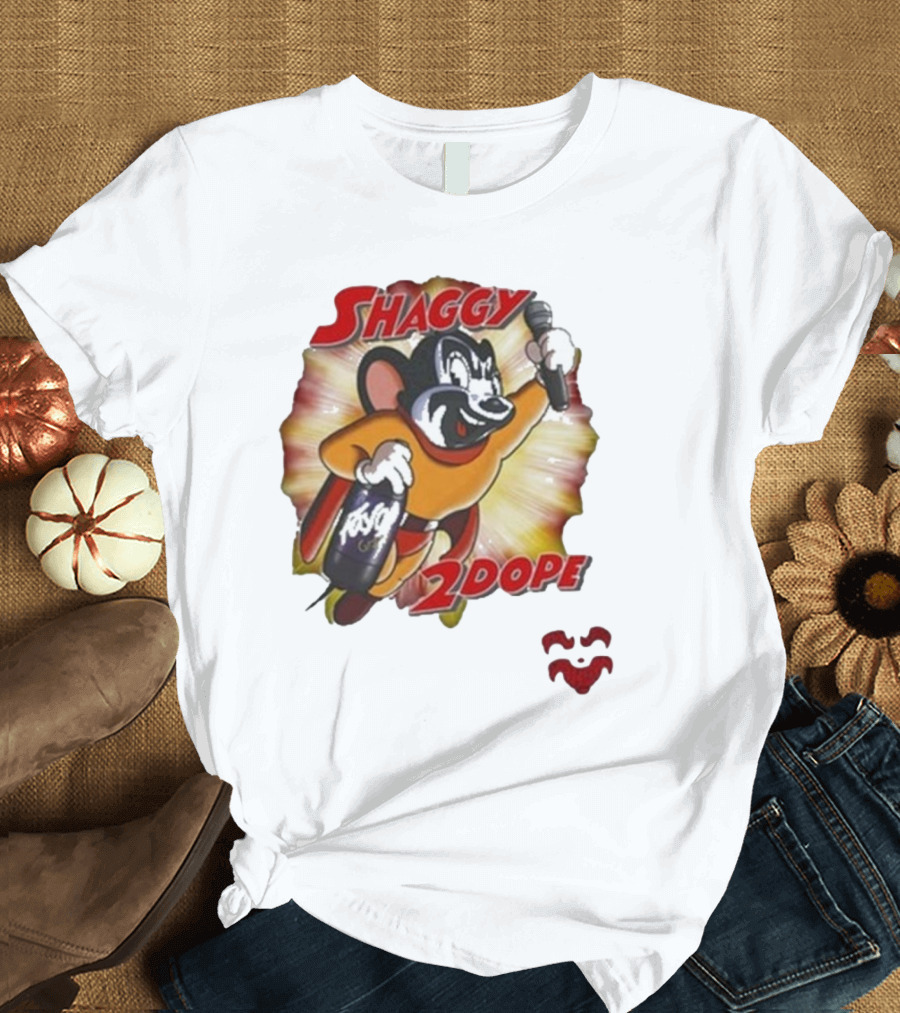 Shaggy 2 Dope Mighty Mouse Microphone Burst T-Shirt