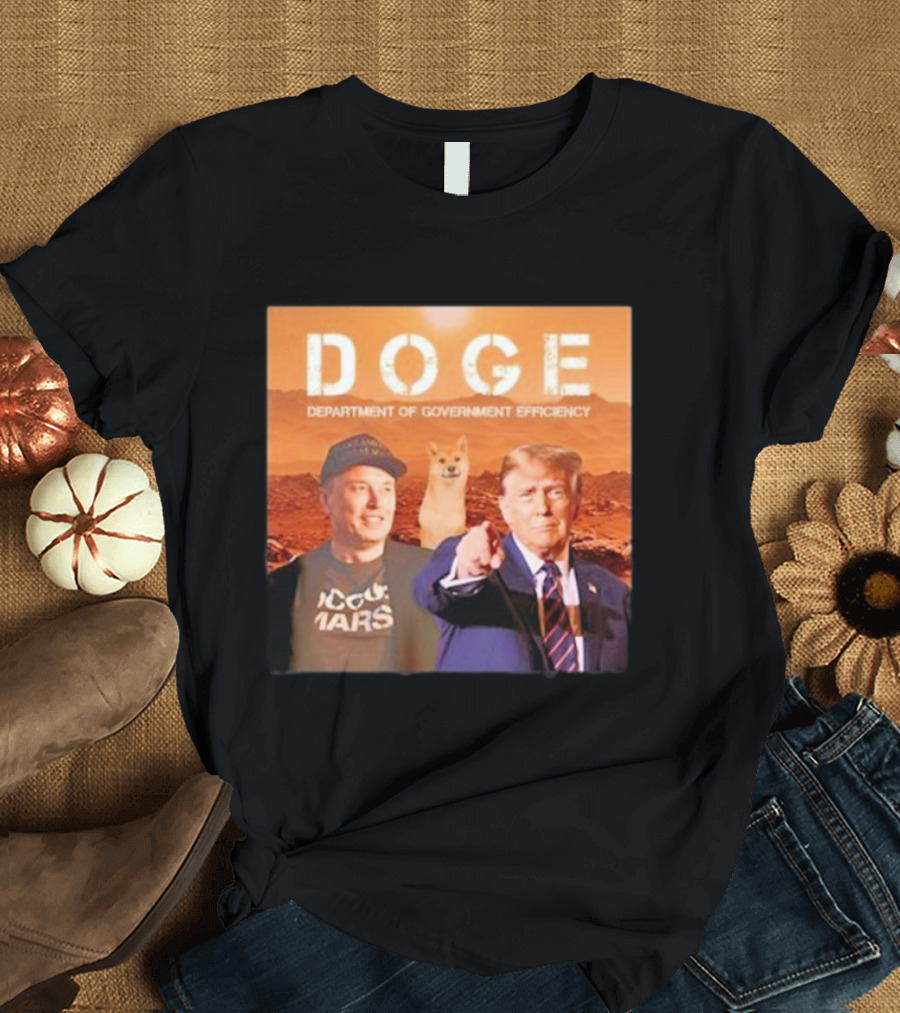 Trump Vance Doge Department of Government Efficiency Mars T-Shirt