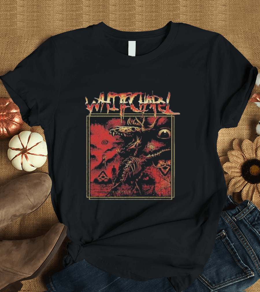 Whitechapel Wendigo Horror Black T-Shirt