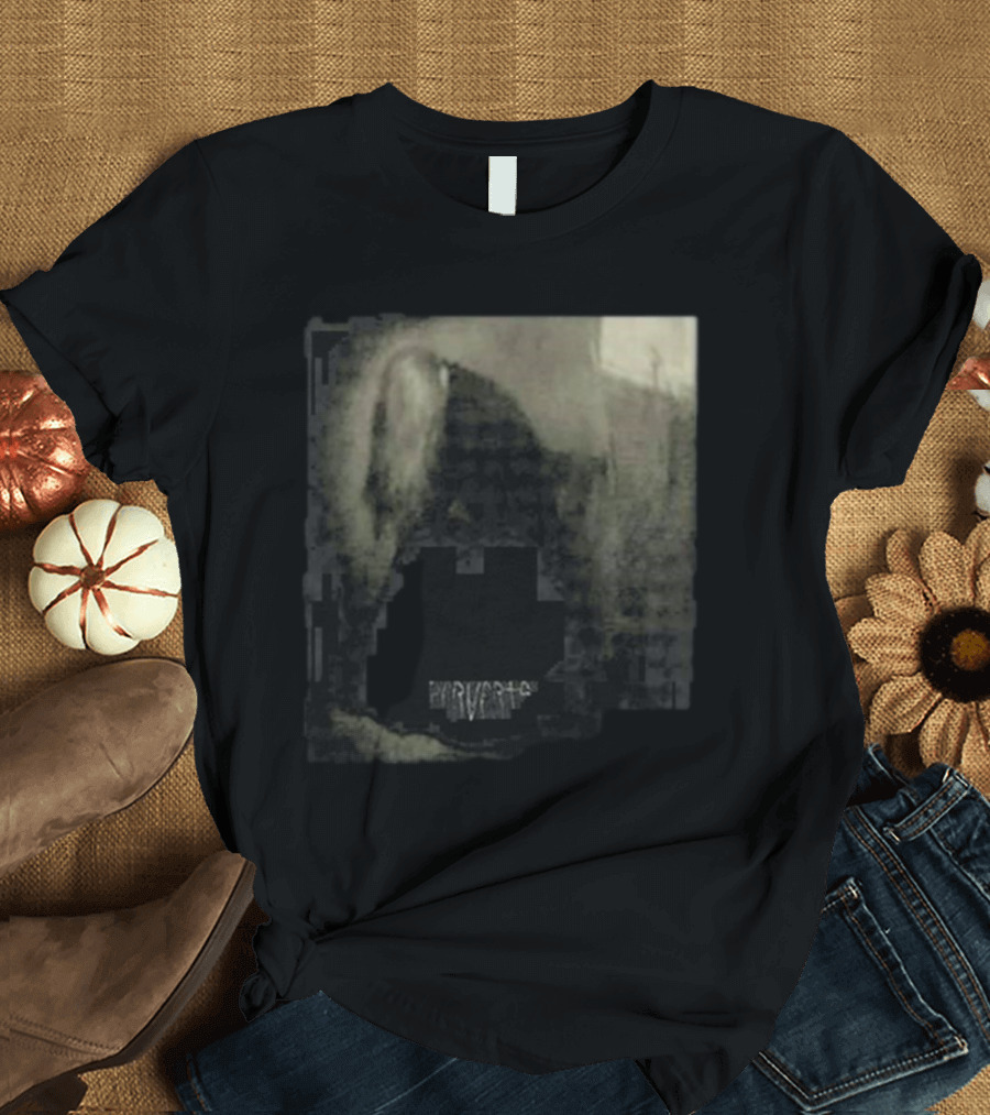Ethel Cain Perverts Text Monochrome Distorted T-Shirt