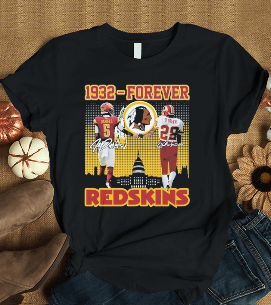 1932 Forever Redskins Darrell Green Jayden Daniels Football Legacy T-Shirt