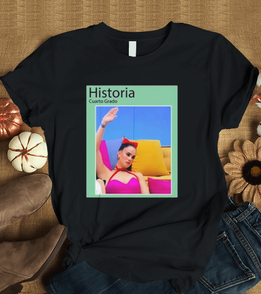 Historia Cuarto Grado Raising Hand Gesture Bright Colors T-Shirt