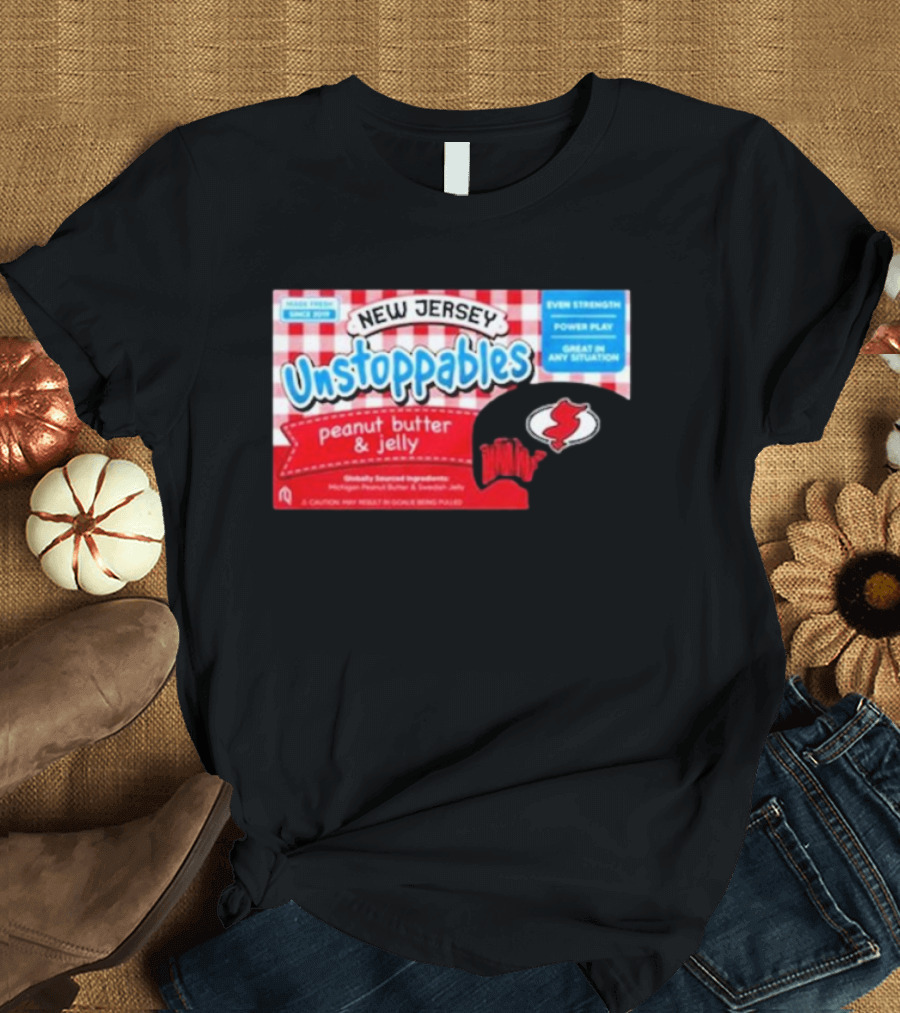 New Jersey Unstoppables Peanut Butter and Jelly Ever Strength Power Play T-Shirt