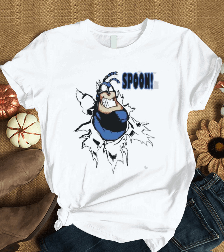 The Tick Cartoon Hero SPOON T-Shirt