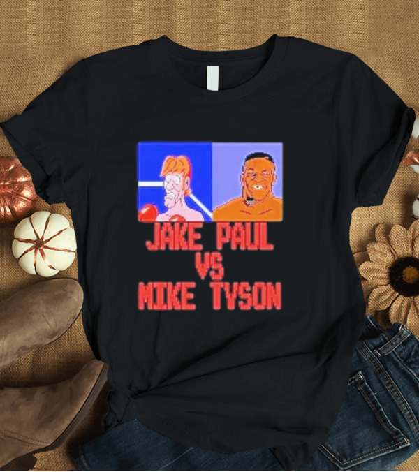 T-Shirt: Jake Paul Vs Mike Tyson Retro Boxing Showdown T-Shirt Jake Paul Vs Mike Tyson Retro Boxing Showdown T-Shirt