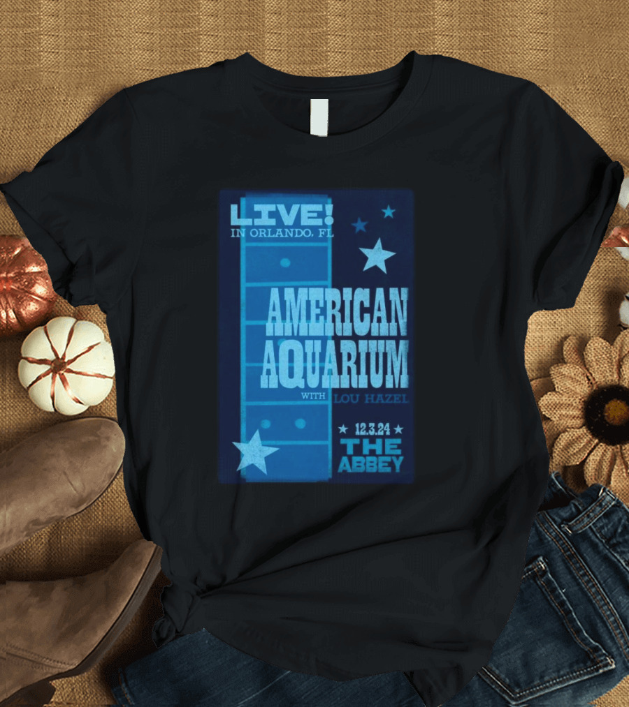 LIVE in Orlando FL American Aquarium with Lou Hazel December 3 2024 at The Abbey T-Shirt