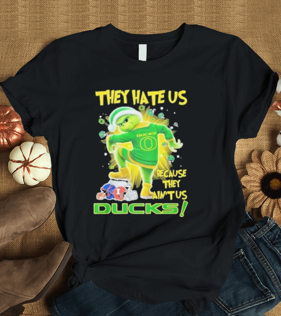 They Hate Us Because They Ain't Us Ducks Merry Christmas T-Shirt