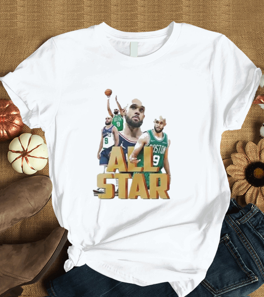 Boston Celtics Derrick White All-Star Player Portrait Collection T-Shirt