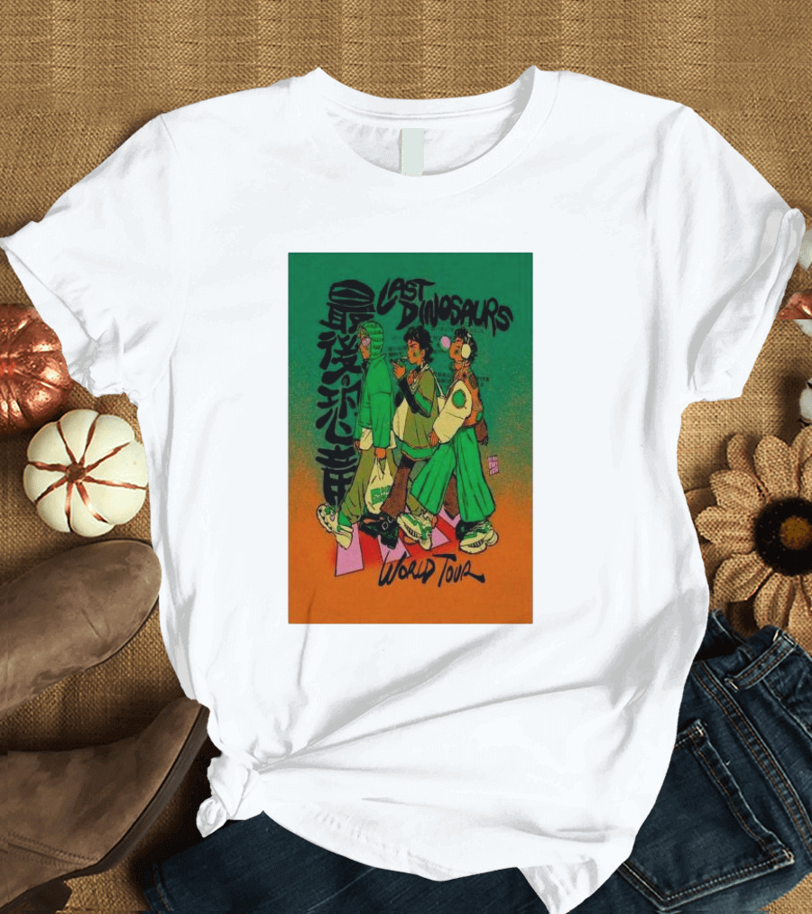 Last Dinosaurs 2024 World Tour Anime T-Shirt