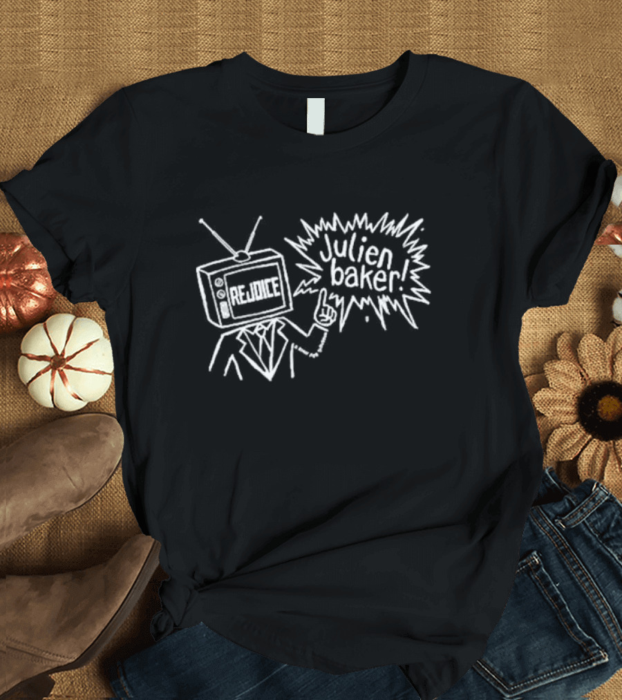 Rejoice Television Head Speech Bubble Julien Baker T-Shirt