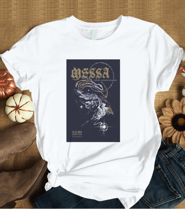 T-Shirt: Messa Support Coctail Ellelieve 13.12.2024 Kapu Linz Austria T-Shirt Messa Support Coctail Ellelieve 13.12.2024 Kapu Linz Austria T-Shirt