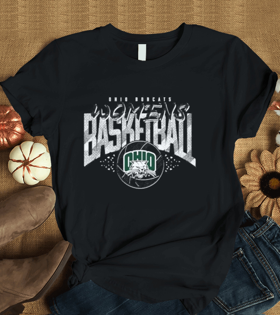 Ohio Bobcats Women's Basketball Green T-Shirt
