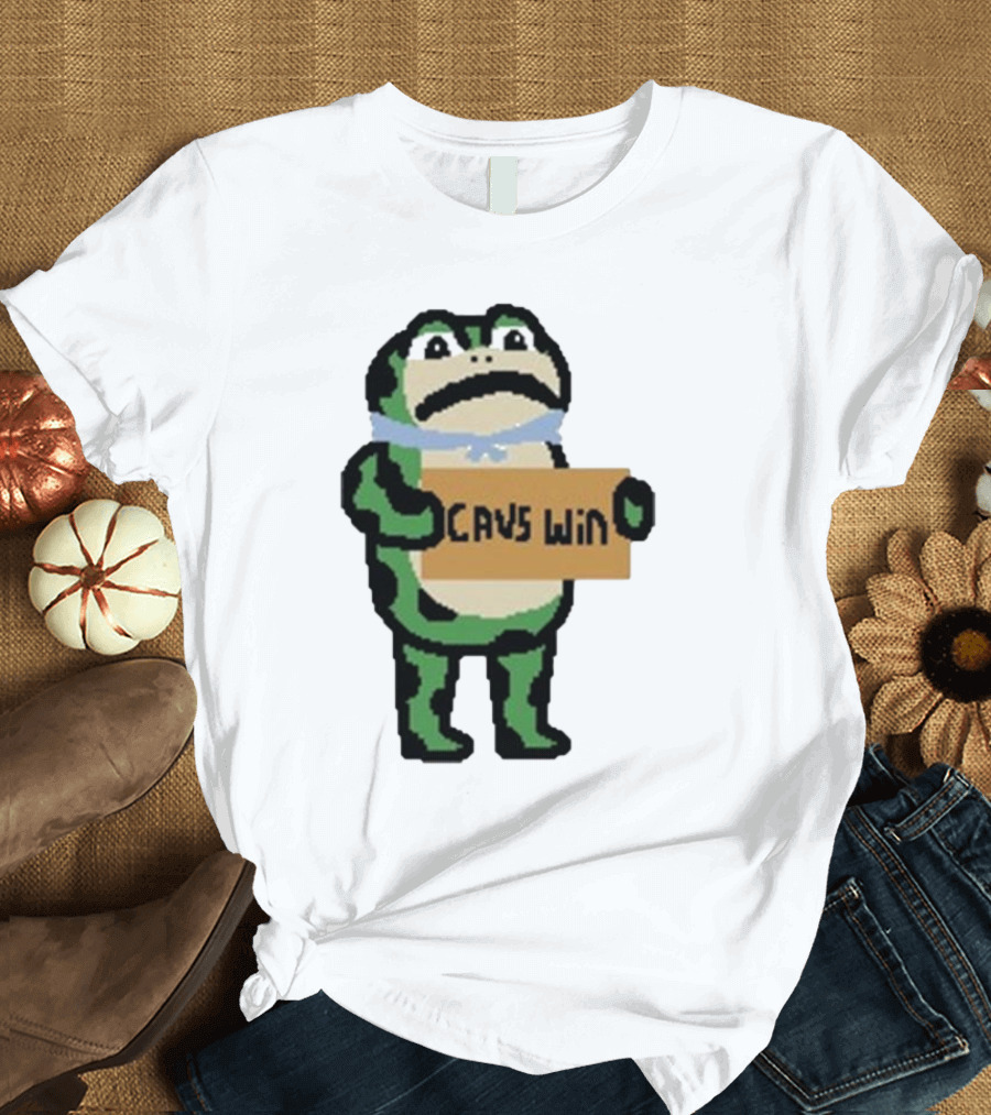 Cavs Win Victory Frog Pixel T-Shirt