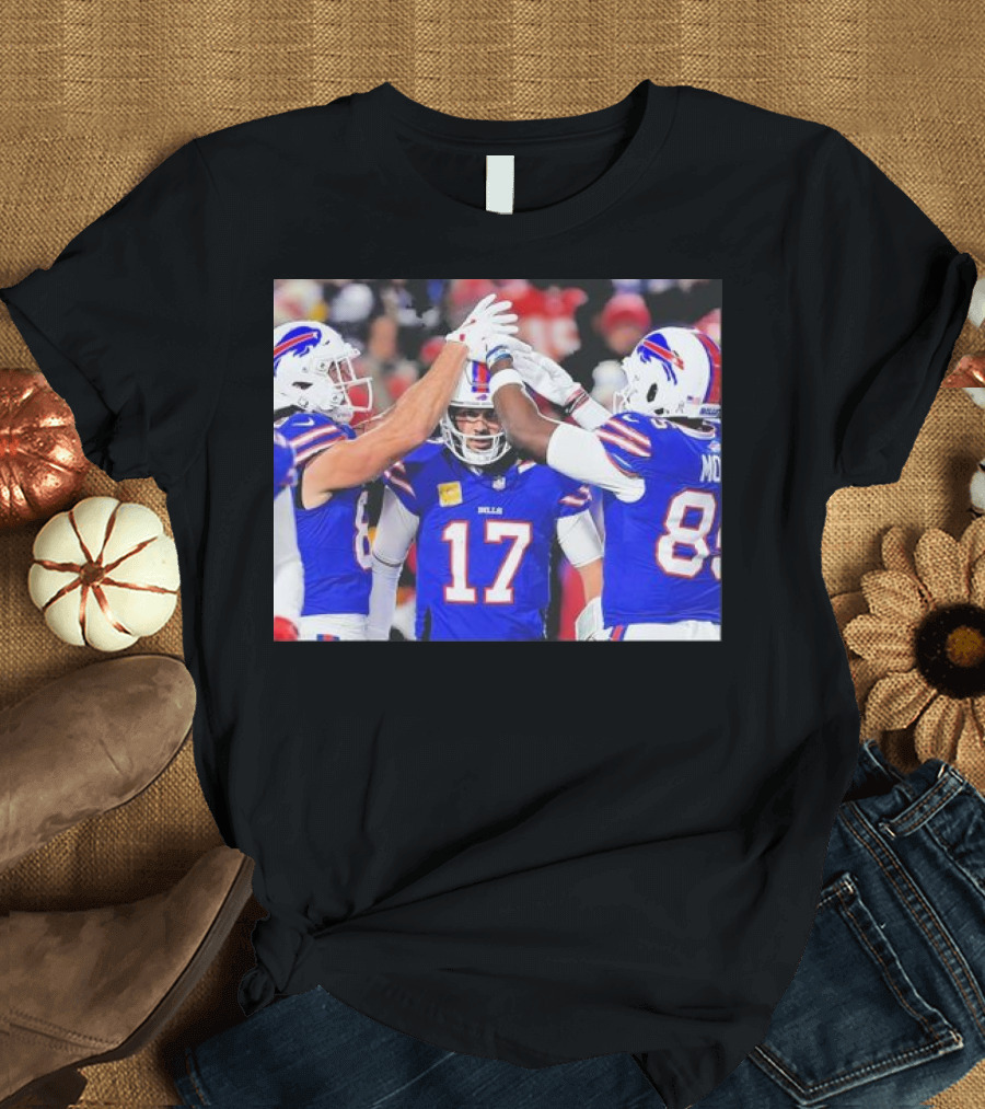 Josh Allen Buffalo Bills NFL Team Celebration Week 11 Game 17 Jersey T-Shirt