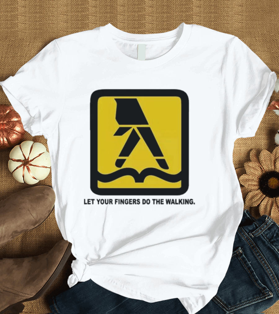Yellow Pages Let Your Fingers Do The Walking Iconic T-Shirt