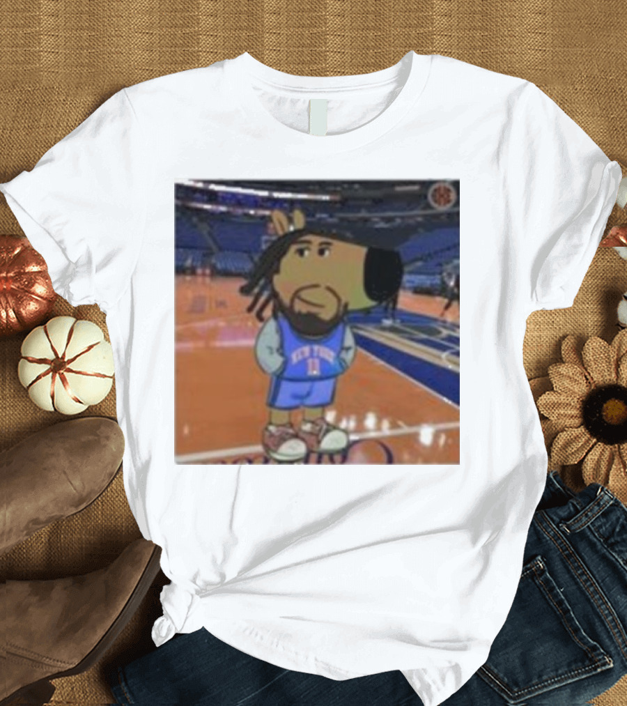 Chill Guy Dog Jalen Brunson New York Knicks Basketball Stadium T-Shirt