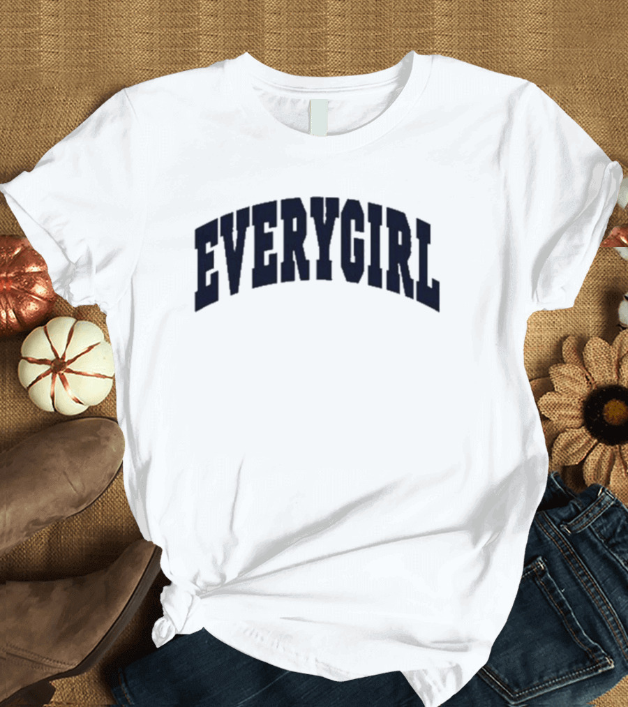 Everygirl Heather Grey Varsity T-Shirt