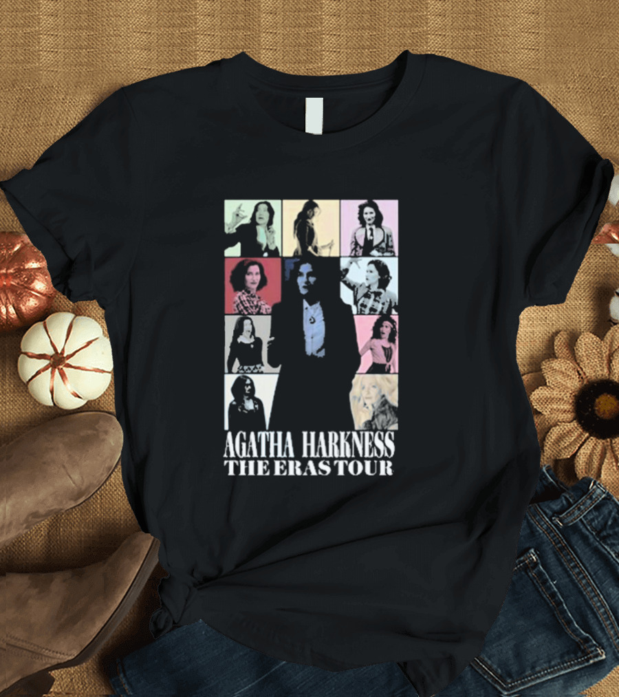Agatha Harkness The Eras Tour Multicolor Portrait Collage T-Shirt