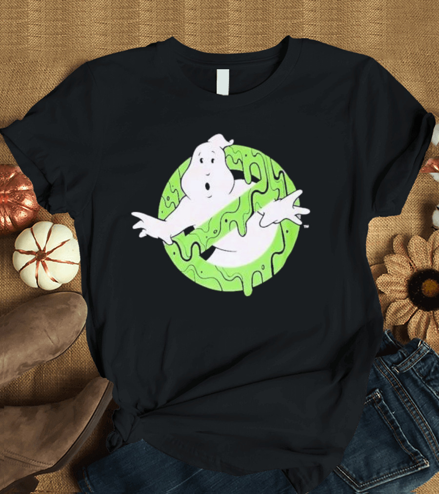 Ghostbusters Slime Logo Green Kids T-Shirt