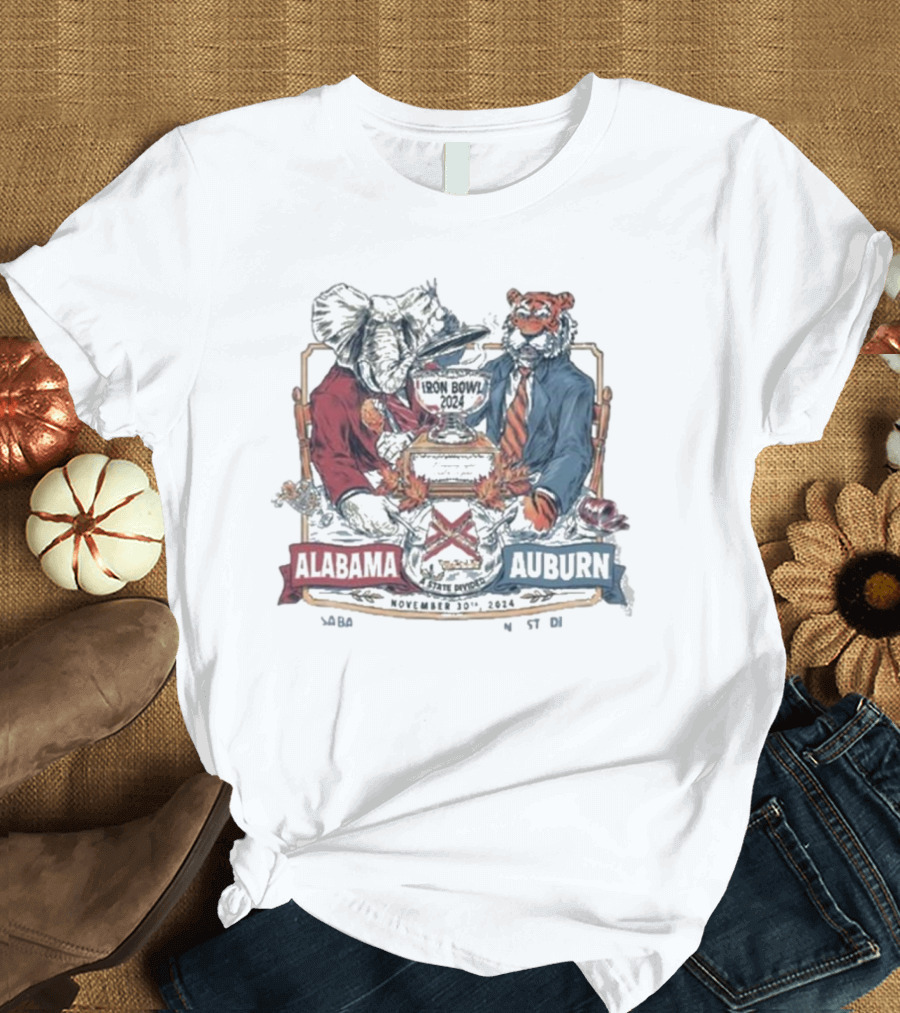 Alabama vs Auburn Iron Bowl 2024 Rivalry November 30 T-Shirt