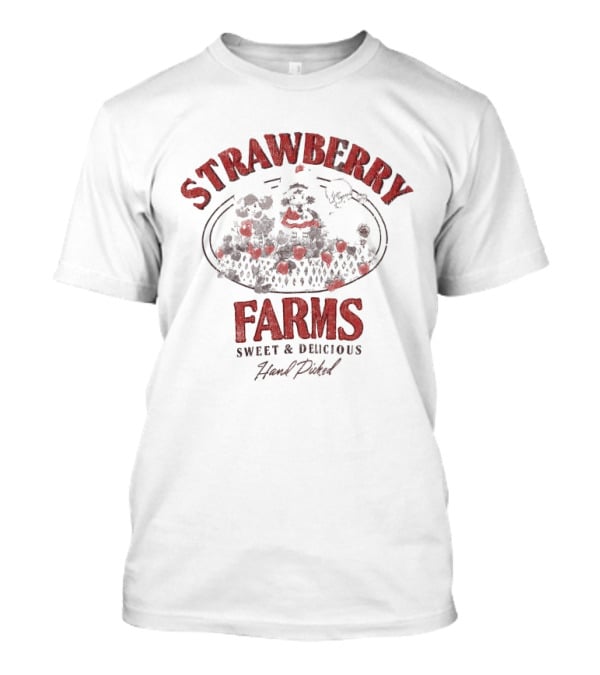 Strawberry Farms Sweet And Delicious Hand Picked T-Shirt