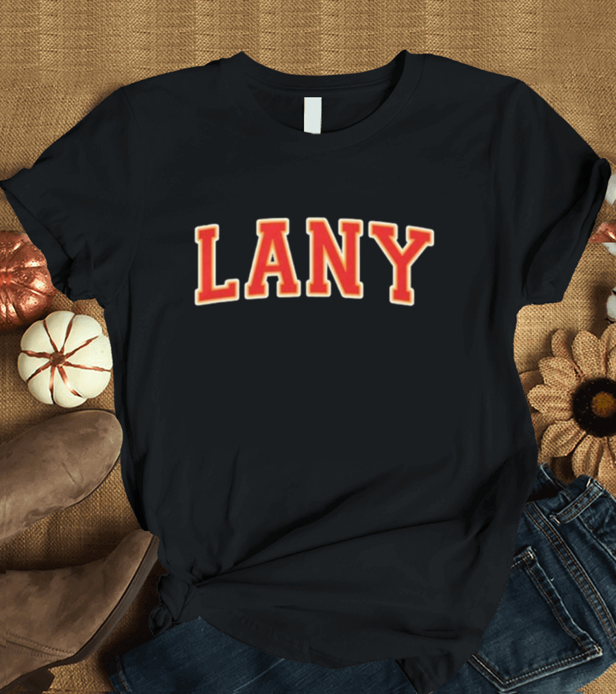 Lany Varsity Bold Red Text Classic T-Shirt