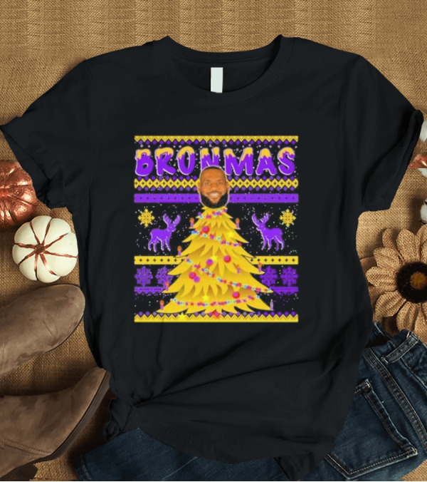 T-Shirt: Bronmas Christmas Tree Ugly Christmas 2024 Lebron James T-Shirt Bronmas Christmas Tree Ugly Christmas 2024 Lebron James T-Shirt