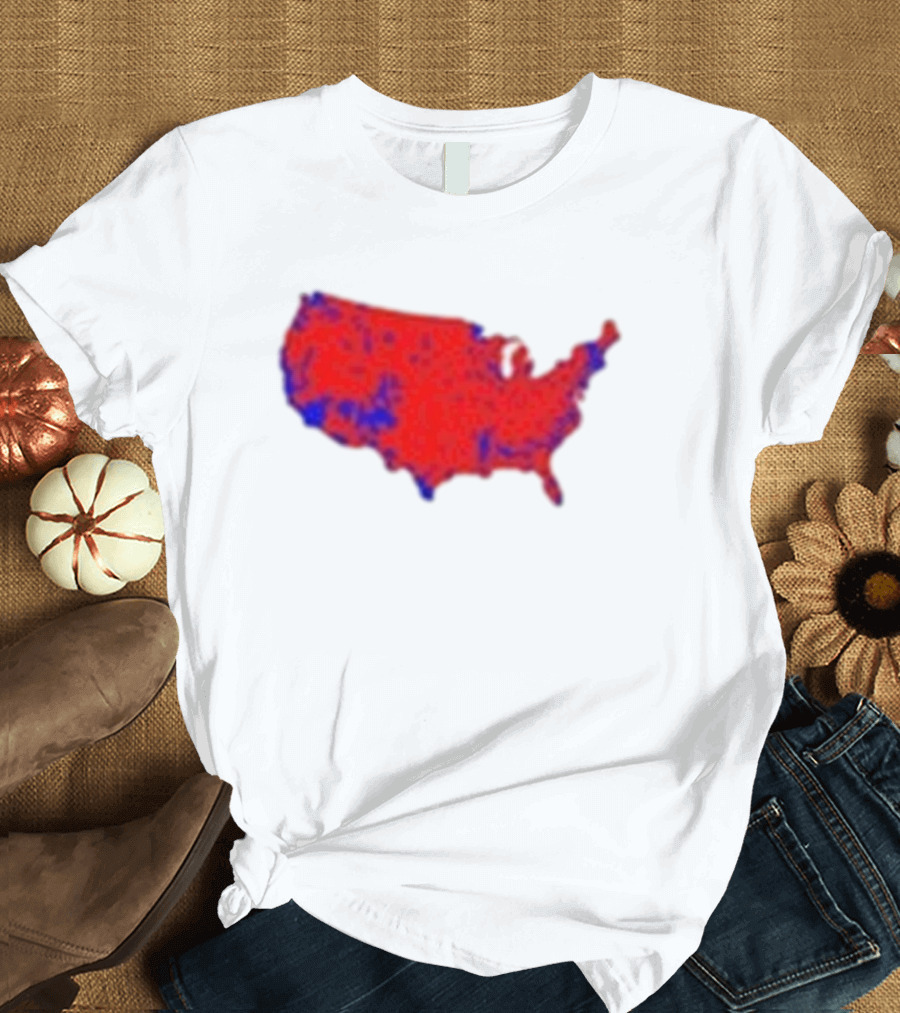 Brett Cooper Mandate Map USA Red and Blue Election T-Shirt