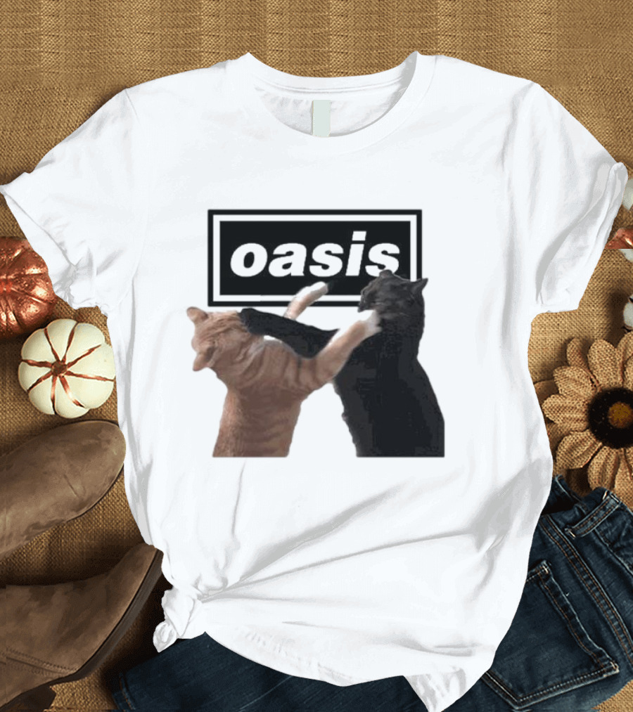 Oasis Live ’25 Tour Cat Fight T-Shirt