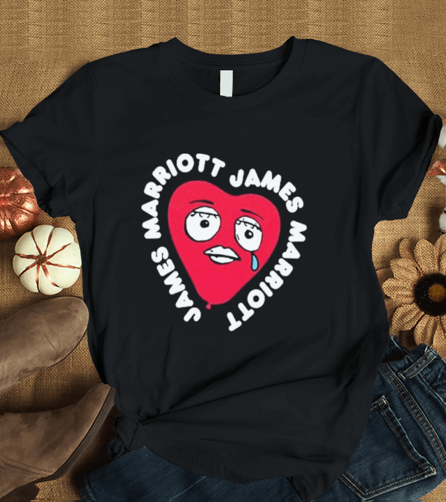 James Marriott Heart Face Are We There Yet T-Shirt