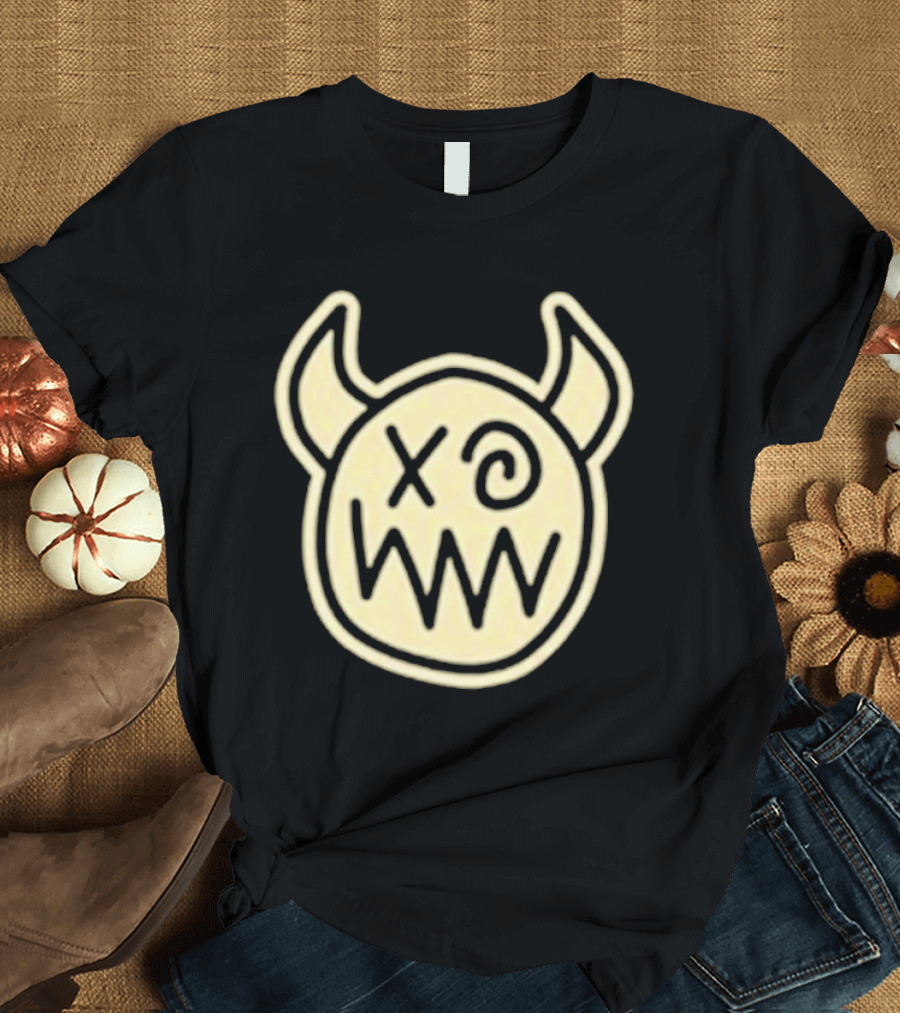 Joey Valence and Brae Double XP Demon Icon with Horns and Crossed Eyes T-Shirt
