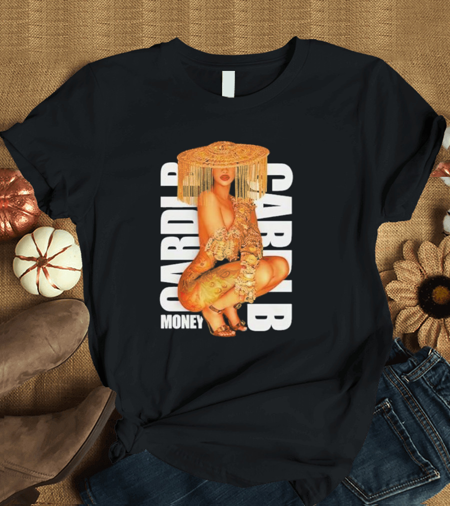 CardI B Money Squat Bold Fashion T-Shirt