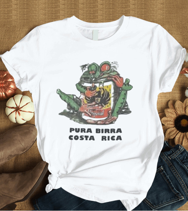 T-Shirt: Imperial Cerveza Pura Birra Costa Rica Beer Promo T-Shirt Imperial Cerveza Pura Birra Costa Rica Beer Promo T-Shirt