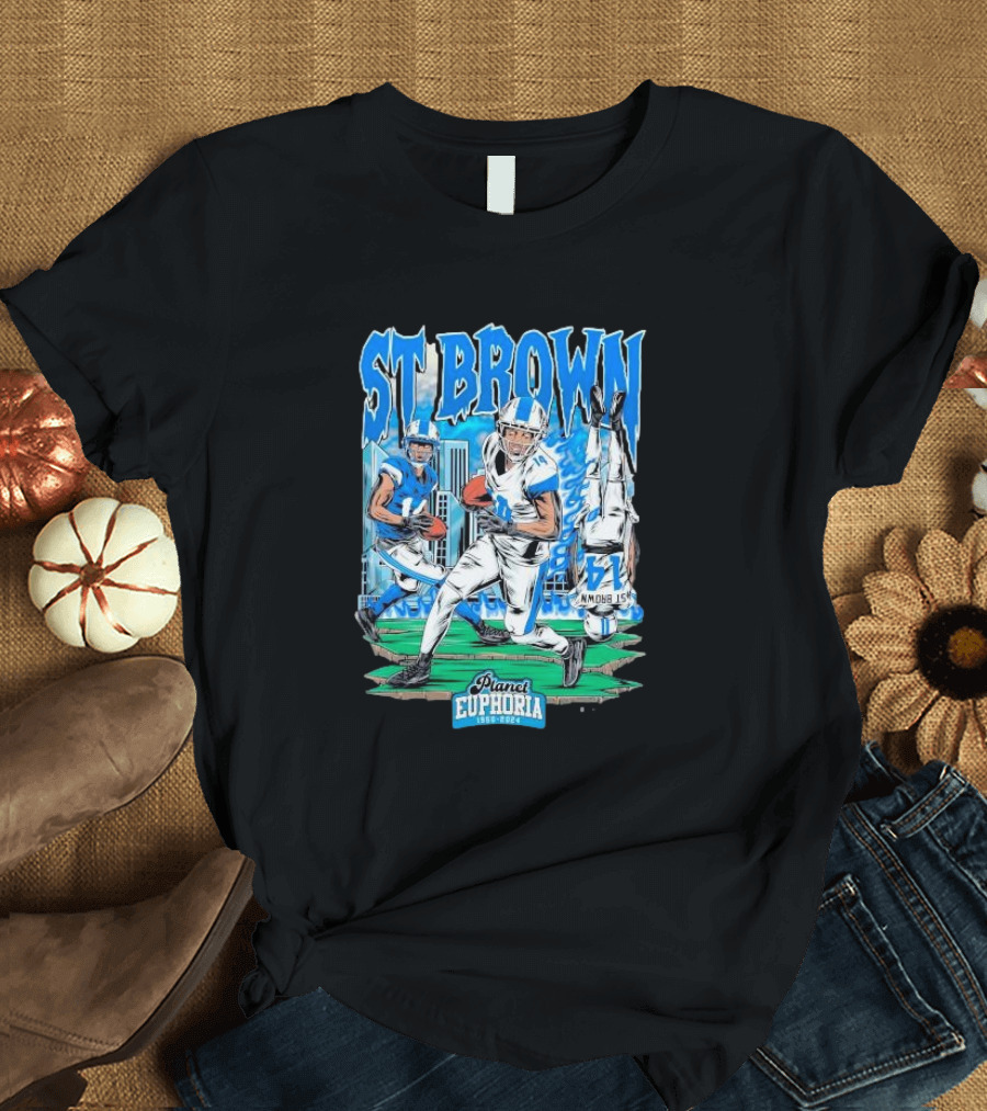 St Brown Planet Euphoria Football 1950 T-Shirt