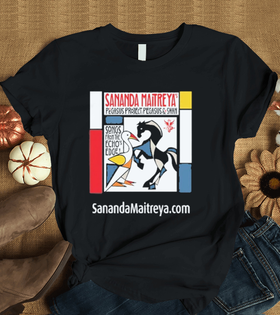 Sananda Maitreya Pegasus Project Pegasus and Swan Songs from the Echo's Edge T-Shirt