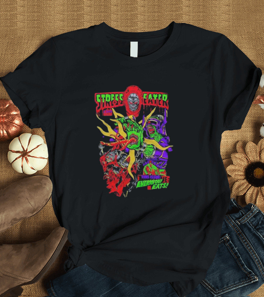 Stress Eater Graphic This Issue Everybody Eats Fierce T-Shirt