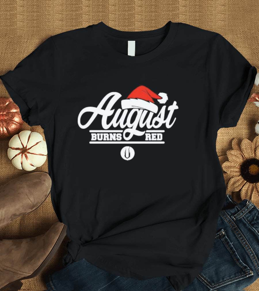 August Burns Red Christmas Santa Hat Branding T-Shirt