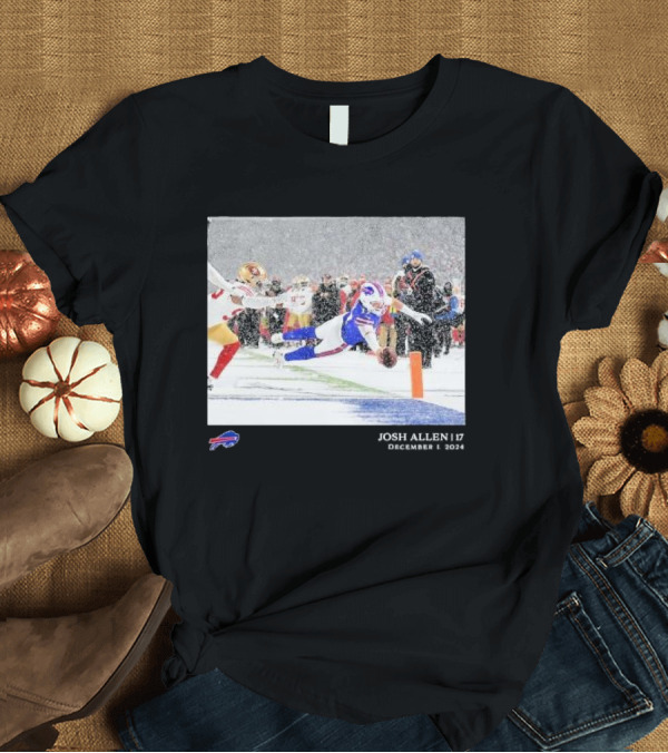 T-Shirt: Josh Allen Buffalo Bills December 1 2024 NFL Week 13 T-Shirt Josh Allen Buffalo Bills December 1 2024 NFL Week 13 T-Shirt