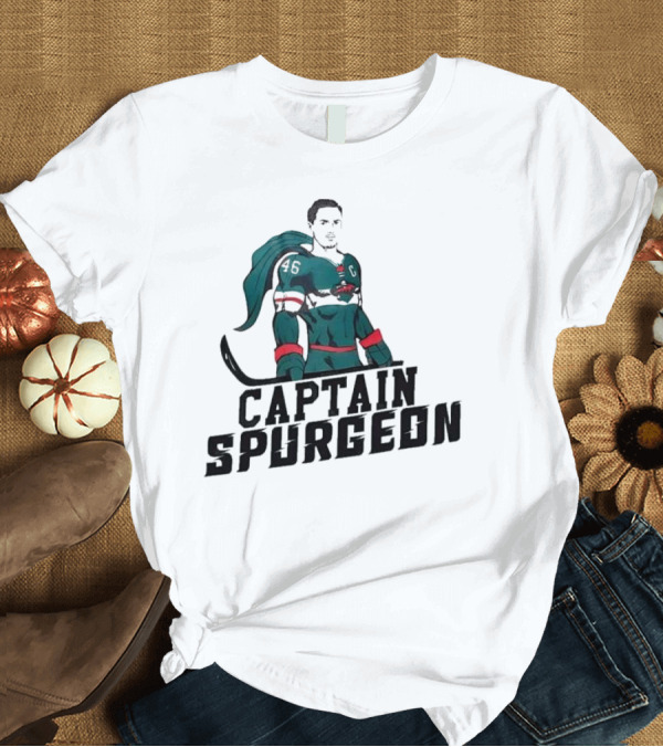 T-Shirt: Captain Spurgeon 46 Hockey Superhero T-Shirt Captain Spurgeon 46 Hockey Superhero T-Shirt