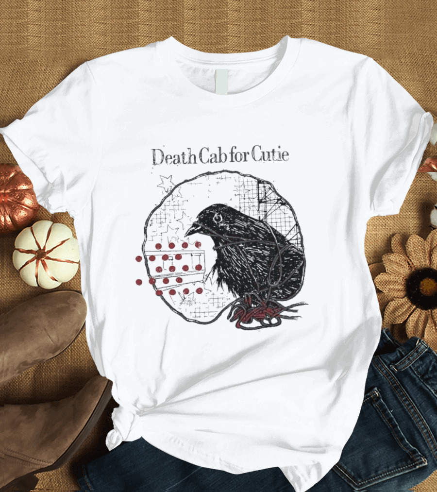 Death Cab for Cutie Transatlanticism Tour Bird and Stars T-Shirt
